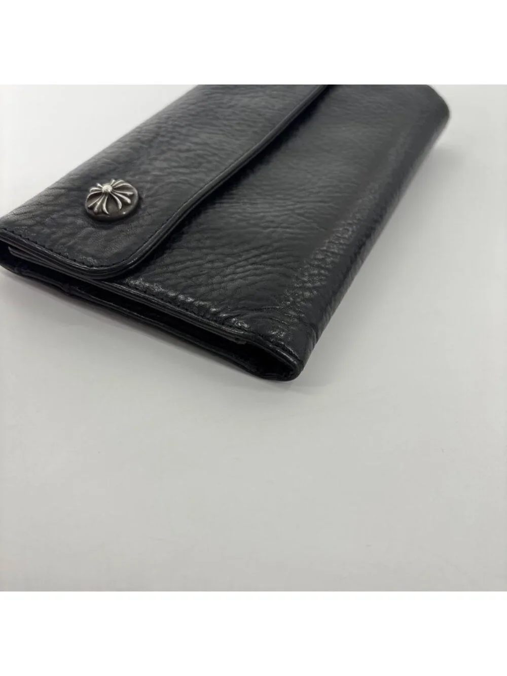 Chrome Hearts Super Wave Cross Ball Wallet Black